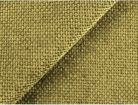 Sárga kárpitozott ágyneműtartós franciaágy ágyráccsal 180x200 cm Keoni – Makamii