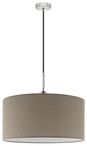 Eglo - LED függeszték TUNJA 1xE27/60W/230V taupe színben