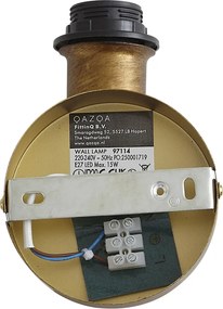 Vintage fali lámpa arany színben, árnyékoló nélkül - Matt