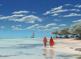 Poszter 18x13cm Nyugalom a homokban