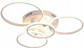 Mennyezeti Lámpa Plafon Fehér Gyűrű Kerekek Led Távirányító