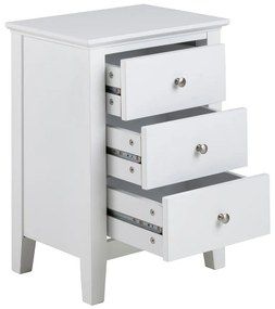 Linnea fehér éjjeliszekrény - Actona