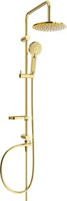 Mexen - X40 zuhanygarnitúra felső fejjel 22 cm, arany, 798404091-50