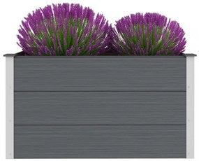 szürke WPC kerti magaságyás 100 x 50 x 54 cm