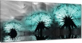 Vászonkép 180x90 Türkiz pitypangok