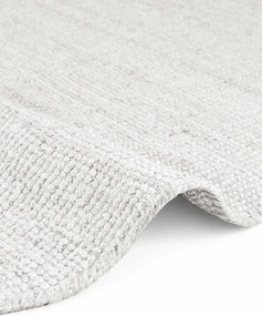 Világosszürke kétoldalas-kézi szövésű juta kerek szőnyeg ø 200 cm Bouclé Jaipur – Hanse Home