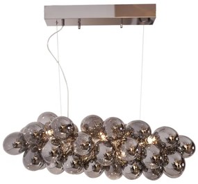 ByRydens 4200880-4505 - Csillár zsinóron GROSS BAR 8xG9/5W/230V füstös/fekete