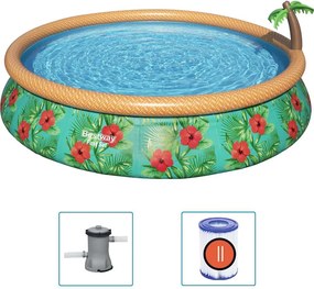 Bestway Fast Set Paradise Palms felfújható medenceszett 457 x 84 cm
