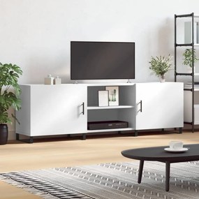 Fehér műfa TV-szekrény 150 x 30 x 50 cm
