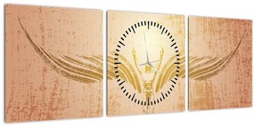 Kép - angyali absztrakció (órával) (90x30 cm)