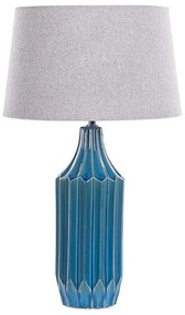 Kék kerámia asztali lámpa 56 cm ABAVA Beliani