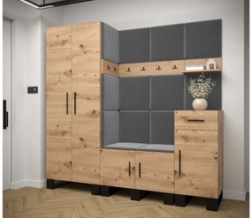 Előszobabútor Amanda 1 (artisan tölgy + sötétszürke). 1085860