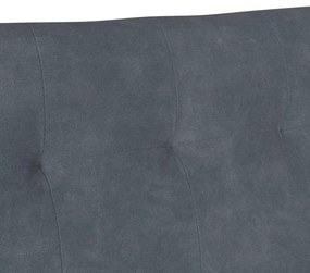 vidaXL Chesterfield Pad Sötétszürke 112 x 65,5 x 75 cm Bársony
