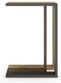 Tárolóasztal tölgyfa dekorral 40x30 cm Macha – Marckeric