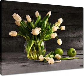Vászonkép 50x40 Tulipánok vázában
