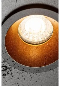 Lámpa Mennyezeti lámpatest ELVA, IP54, Ø85x45mm,kör, fekete/réz