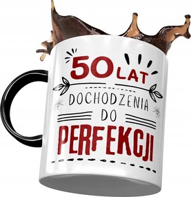 Fekete Bögre Születésnapra 50 50-es 50-es Ajándék Nyomtatott Fotóval