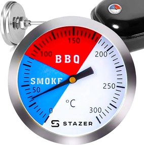 Pontos Hőmérő Grill Füstölő Kukta Szondával 0-300-AS