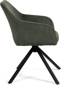 Zöld kárpitozott étkezőfotel Lunio – Bonami Essentials