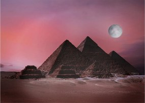 Kép - Piramisok giza, Egyiptom (üvegen) (70x50 cm)