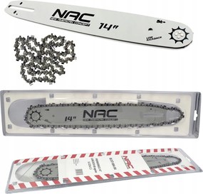 Nac Vezetősín Készlet 14" Lánc 60 Láncszem 0.325 1,5mm Belsőégésű Fűrészhez