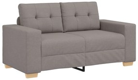 3 részes kanapé szett párnákkal, taupe anyaggal