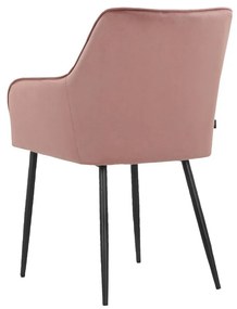 Világos rózsaszín kárpitozott étkezőfotel szett 2 db-os Elvira – Støraa