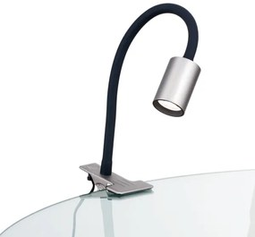 Orion Str 10-489- LED Rugalmas asztali lámpa klipsszel KURT LED/5W/230V ezüst
