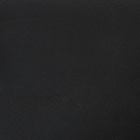 vidaXL kétszemélyes fekete műbőr kanapé 140 cm
