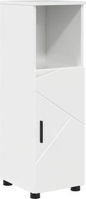 vidaXL Fürdőszoba Székény tárolóval Magas Fényű Fehér 30 x 35 x 95 cm