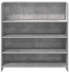 recepciós pult betonszürke 100x50x103,5 cm szerelt fa