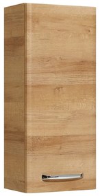 Natúr színű fali fürdőszoba szekrény tölgyfa dekorral 70x30 cm Quickset 318 – Pelipal