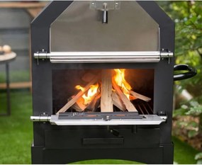 ITALIA Multifunkciós kerti grill, füstölő, pizzakemence