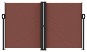 barna behúzható oldalsó napellenző 140 x 600 cm