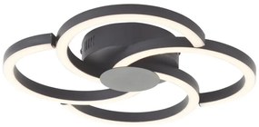 Brilliant - LED Mennyezeti lámpa FICO LED/22W/230V átm. 34 cm fekete