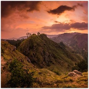 Poszterek 30x30 Tájkép hegyekkel Tájkép