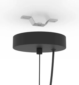 Eglo 900158 - Csillár zsinóron CAMASCA 1xE27/40W/230V fekete