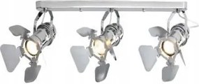 Spot lámpatest 3xGU10 mozgatható króm színpadi reflektor Cinema