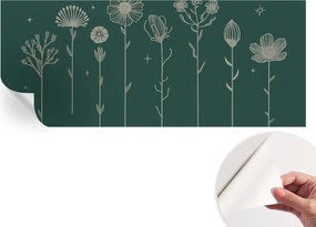 Öntapadós tapéta Fali furnér 3D hatás Finom virágok 250x104 cm