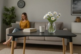 Téglalap alakú asztal 120 x 80 x 74 cm