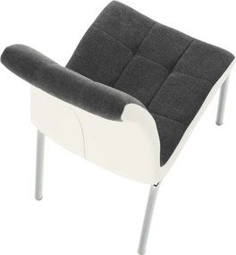 Étkezőszék, sötétszürke/fehér, GERDA New