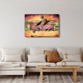 Absztrakt kép (90x60 cm)