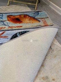 Kagyló mintás fürdőszobai szőnyeg 60x100 cm