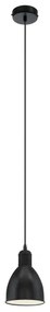 Eglo 55243 - PRIDDY kábeles függőlámpa 1xE27/60W/230V fekete