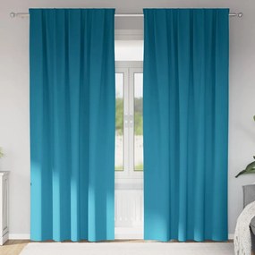 Függönyök függönyökkel 2 pcs Türkiz 260x140cm Poliészter