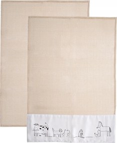 Pamut konyhai törlőkendő 70 x 50 cm 2 db Orion Magas nedvszívó képesség