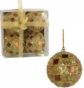 4 db-os hungarocell gömb szett 7 cm arany