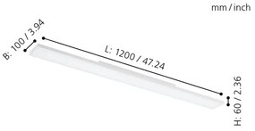 Eglo 32349 - LED RGBW fényerőszabályozható mennyezeti lámpatest TURCONA-C LED/34W/230V + távirányító