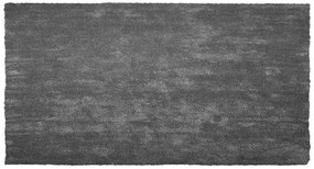Sötétszürke hosszú szálú szőnyeg 80 x 150 cm DEMRE Beliani