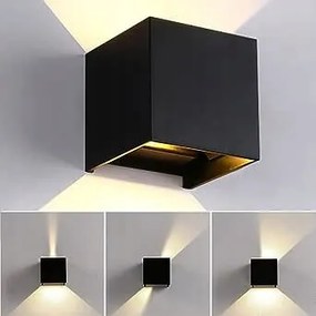 Zhma 12W Led fali lámpa – Beltéri és kültéri, Állítható fénysugárszög,3000K